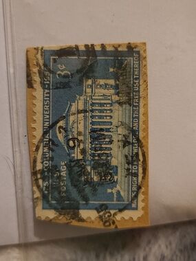 United States Postal Service 1954 3c Columbia University Bicentennial Stamp Blue